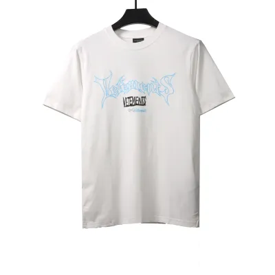 Balenciage colorful letter print T-Shirts white 01