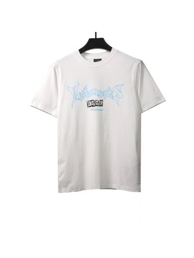 Balenciaga colorful letter print T-Shirts white 01
