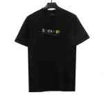  Balenciage Colorful Letters Coke Embroidered T-Shirts
