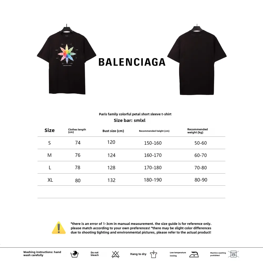 Balenciaga colorful petal T-Shirts T-Shirts