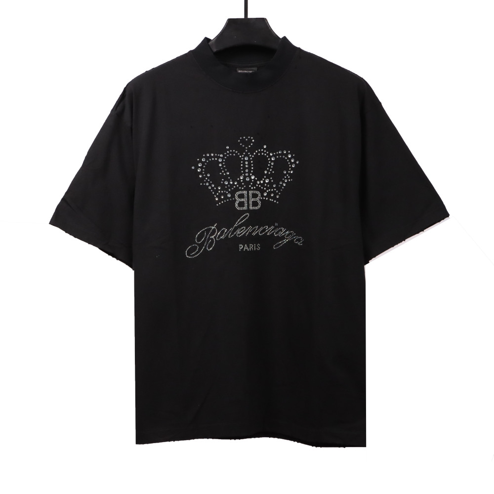 Balenciaga crown hot diamond T-Shirts T-Shirts