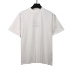 Balenciaga damaged hem tassel double B embroidered T-Shirts 1