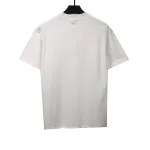  Balenciage damaged hem tassel double B embroidered T-Shirts 1