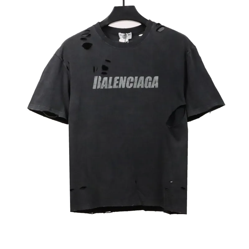  Balenciage distressed damaged T-Shirts
