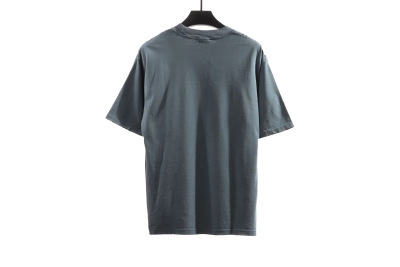 Balenciaga Distressed Washed Sunset Tower T-Shirts Blue 02