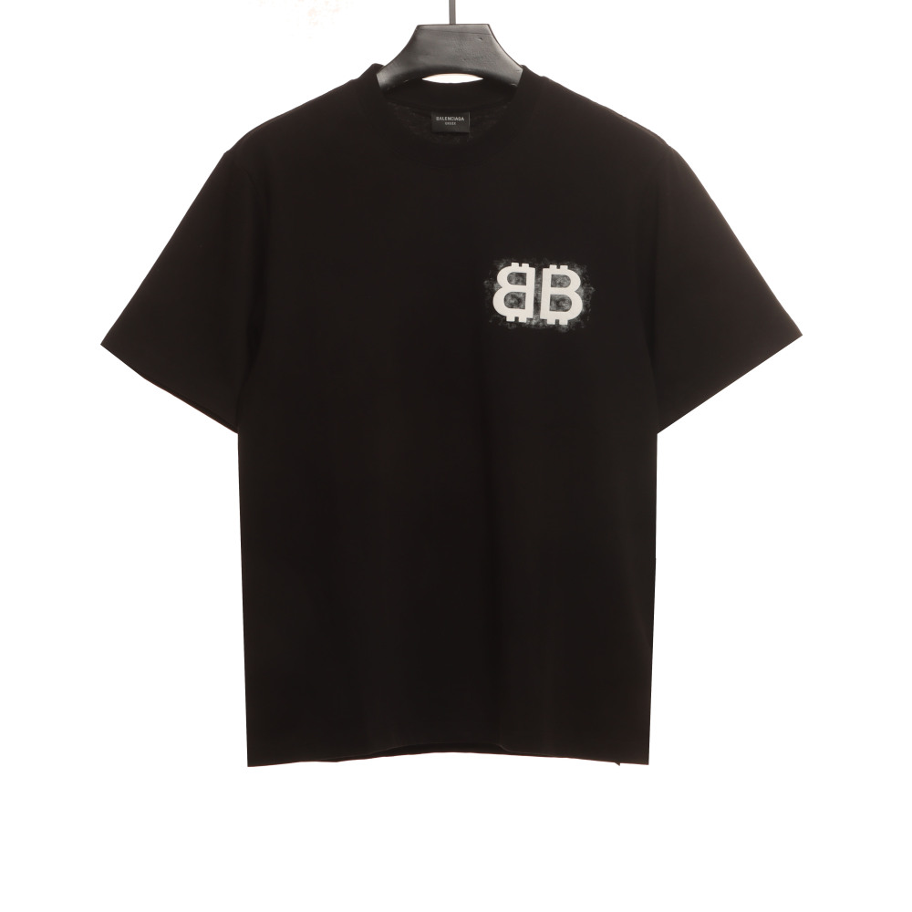  Balenciage Double B Embroidered T-Shirts T-shirt 1