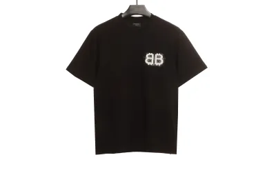 Balenciaga Double B Embroidered T-Shirts T-shirt 1 01