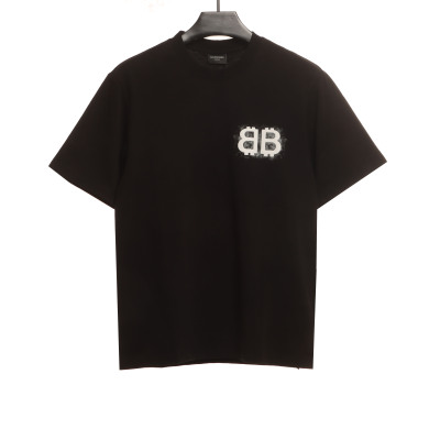  Balenciage Double B Embroidered T-Shirts T-shirt 1 01