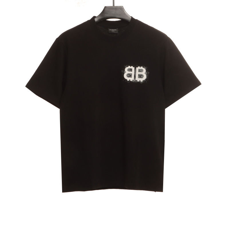  Balenciage Double B Embroidered T-Shirts T-shirt 1