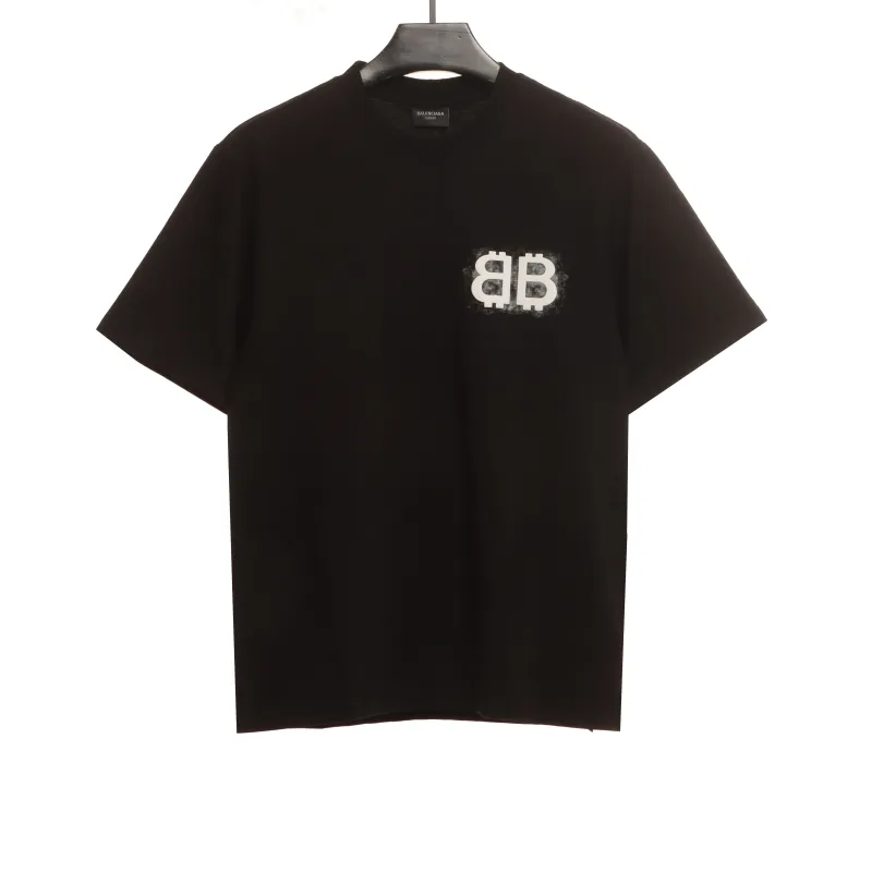  Balenciage Double B Embroidered T-Shirts T-shirt 1