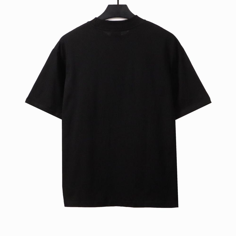  Balenciage eco-friendly paper print T-Shirts black