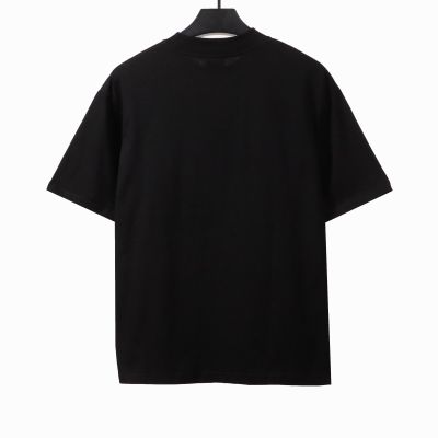  Balenciage eco-friendly paper print T-Shirts black 02