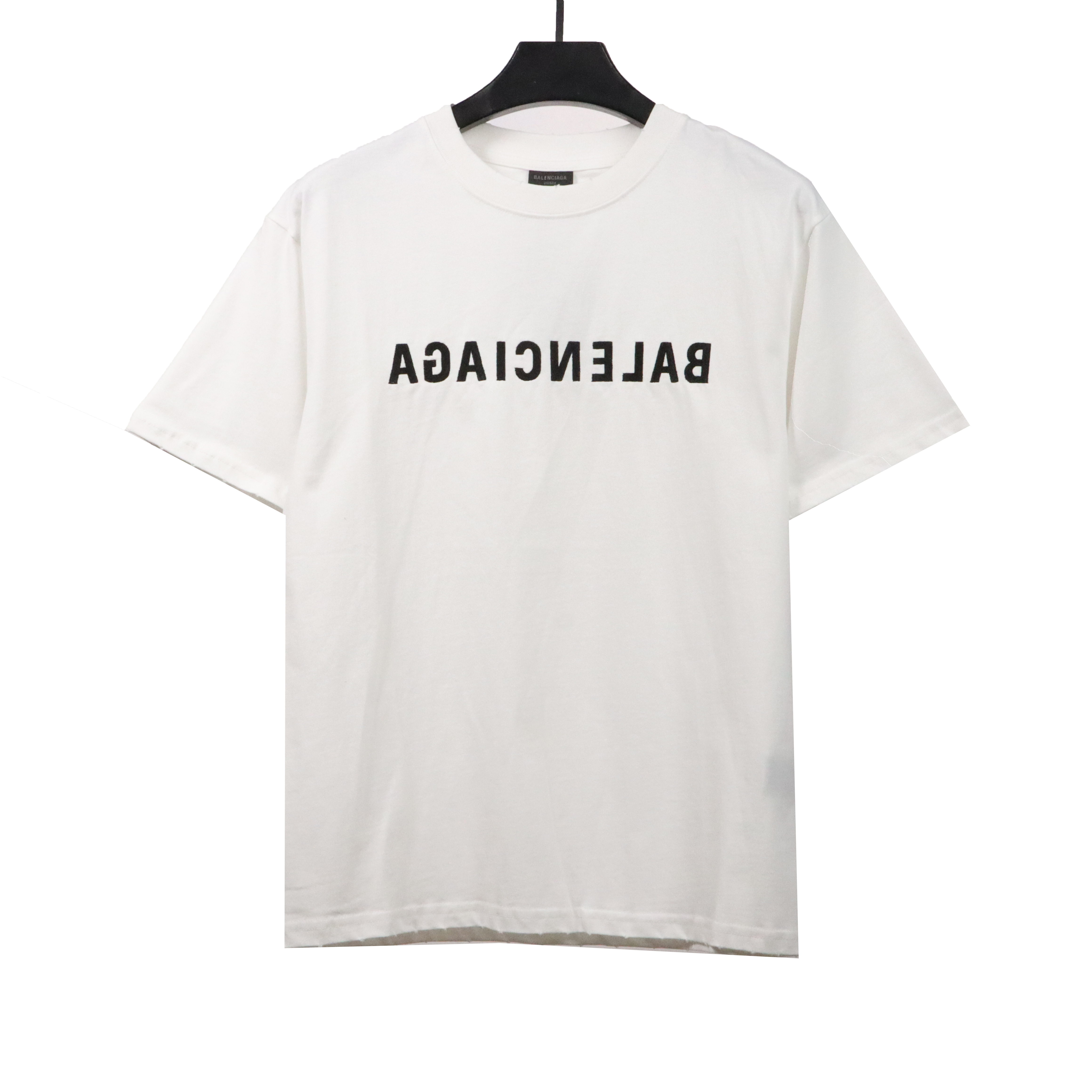 Balenciaga embroidered letter worn T-Shirts 1