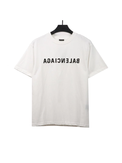 Balenciaga embroidered letter worn T-Shirts 1 01