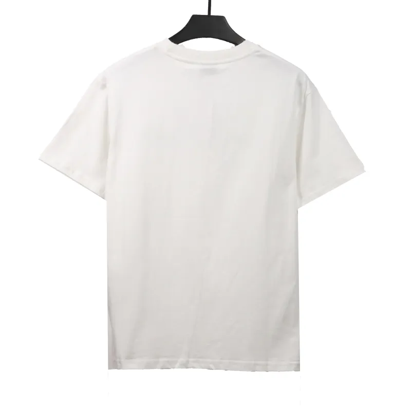  Balenciage embroidered letter worn T-Shirts 1