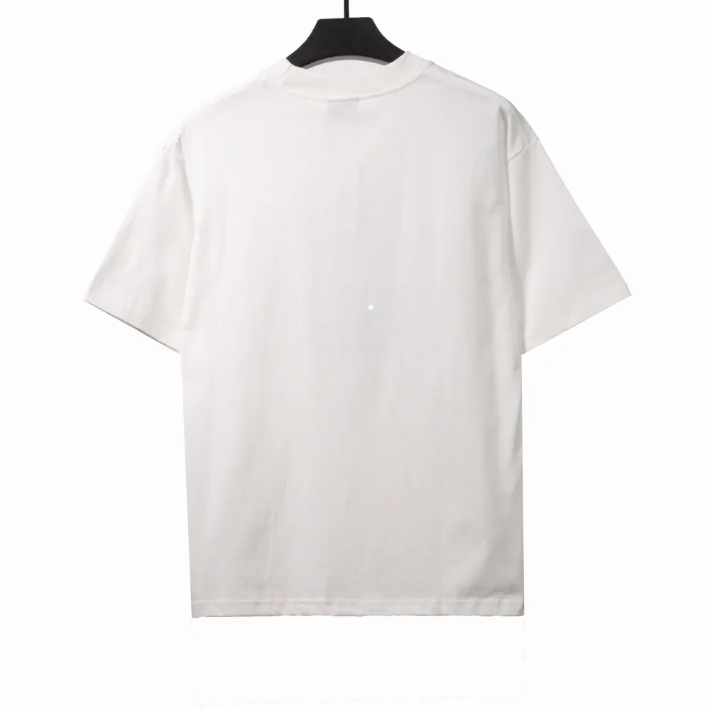  Balenciage environmentally friendly paper print T-shirts white