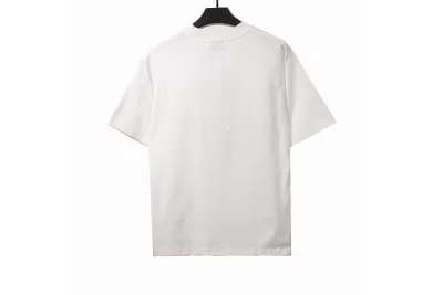 Balenciaga environmentally friendly paper print T-shirts white 02