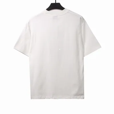  Balenciage environmentally friendly paper print T-shirts white 02