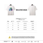  Balenciage environmentally friendly paper print T-shirts white