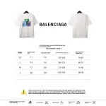  Balenciage environmentally friendly paper print T-shirts white