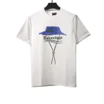  Balenciage fisherman straw hat letter T-ShirtsC