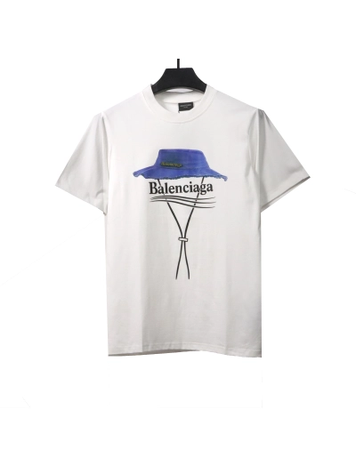 Balenciaga fisherman straw hat letter T-ShirtsC 01