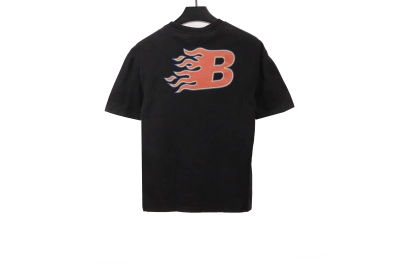 Balenciaga flame letter T-Shirts 1 02