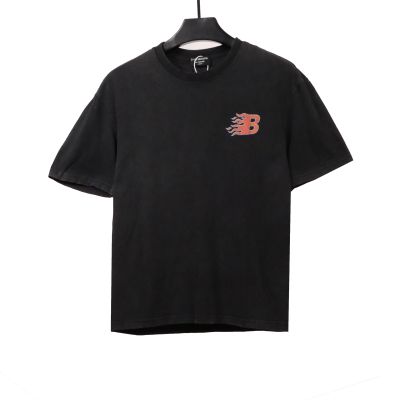 Balenciaga flame letter T-Shirts 1 01