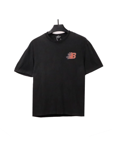 Balenciaga flame letter T-Shirts 1 01