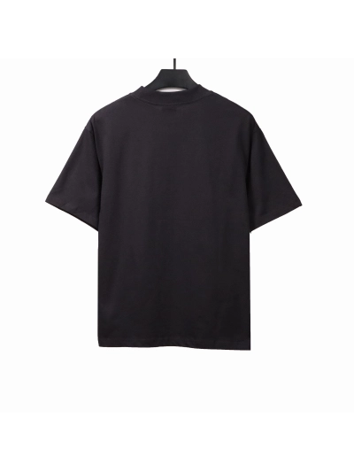 Balenciaga fuzzy cola print T-shirts dark blue 02