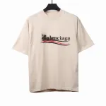  Balenciage fuzzy cola print T-shirts white