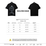 Balenciaga hand-painted double B totem T-Shirts black
