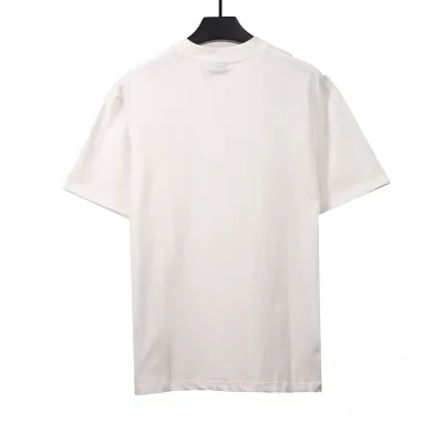  Balenciage hand-painted double B totem T-Shirts white 02