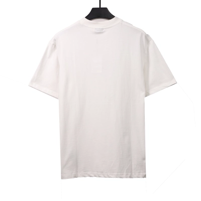 Balenciaga hand-painted double B totem T-Shirts white 02