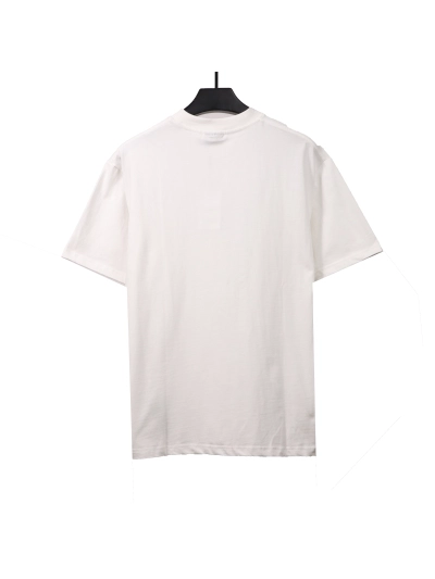 Balenciaga hand-painted double B totem T-Shirts white 02