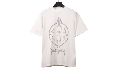Balenciaga hand-painted double B totem T-Shirts white 01