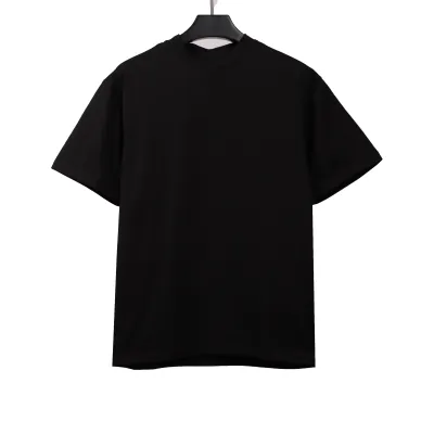  Balenciage heavy crown hot diamond T-Shirts Black 01