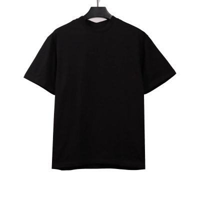 Balenciaga heavy crown hot diamond T-Shirts Black 01