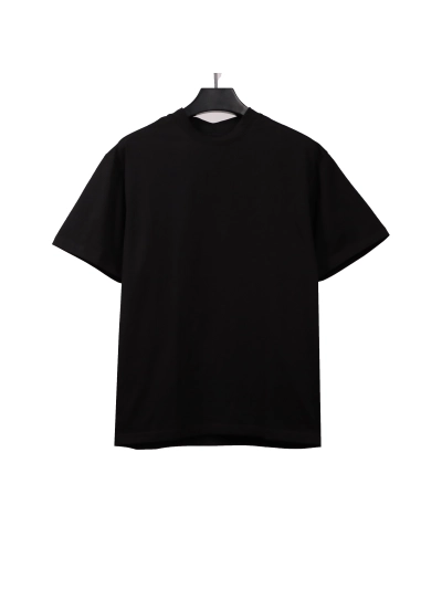 Balenciaga heavy crown hot diamond T-Shirts Black 01
