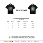  Balenciage Heavy Industrial Washed Double B Cracked T-Shirts