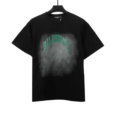  Balenciage Heavy Industrial Washed Double B Cracked T-Shirts 01