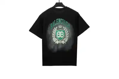 Balenciaga Heavy Industrial Washed Double B Cracked T-Shirts 02