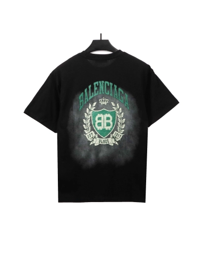 Balenciaga Heavy Industrial Washed Double B Cracked T-Shirts 02