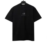 Balenciage hot diamond double ring T-Shirts black