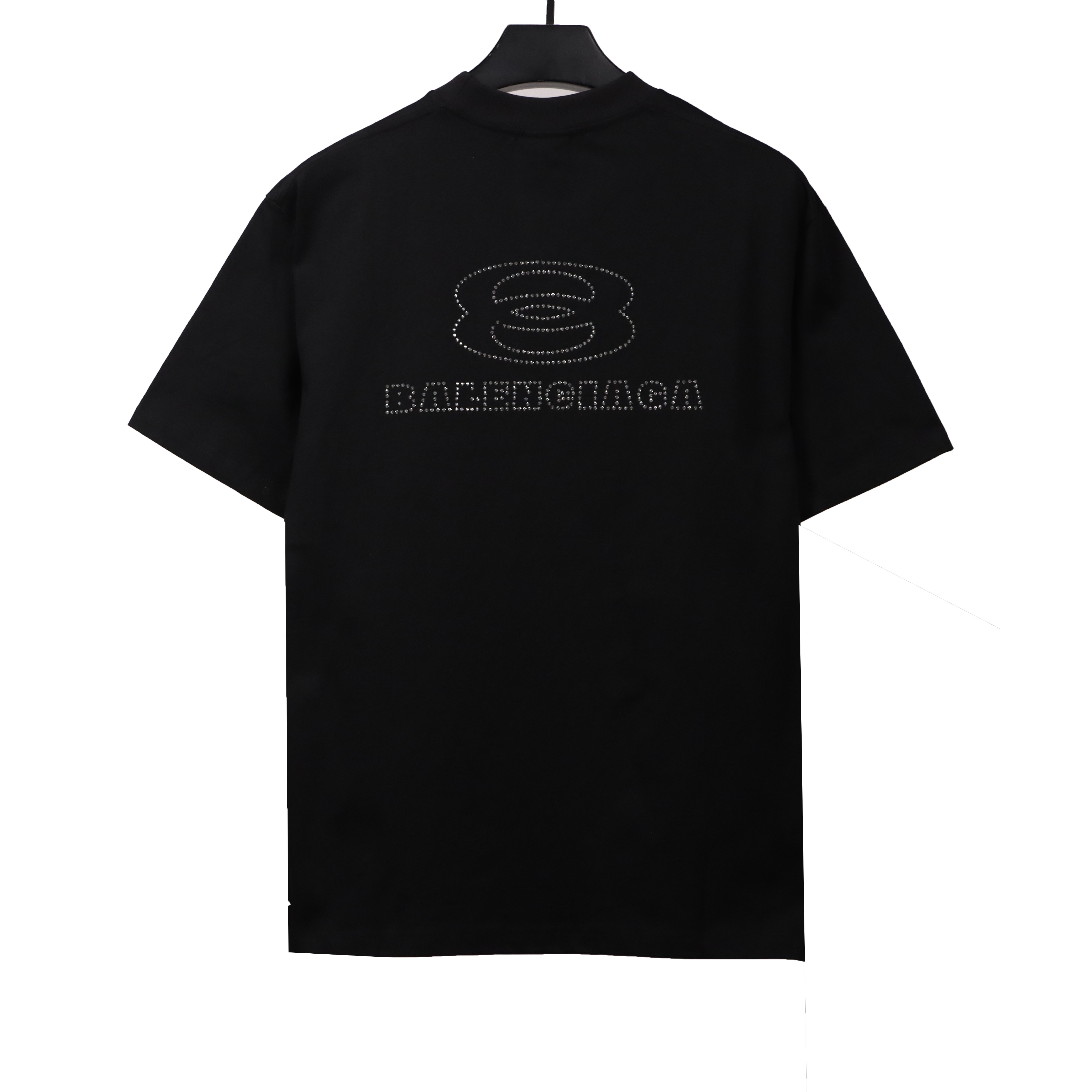 Balenciage hot diamond double ring T-Shirts black