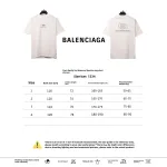  Balenciage hot diamond double ring T-Shirts white