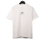  Balenciage hot diamond double ring T-Shirts white