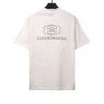  Balenciage hot diamond double ring T-Shirts white
