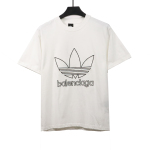 Balenciaga joint clover brand LOGO embroidered T-Shirts