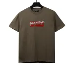  Balenciage joint SUP red graffiti T-Shirts